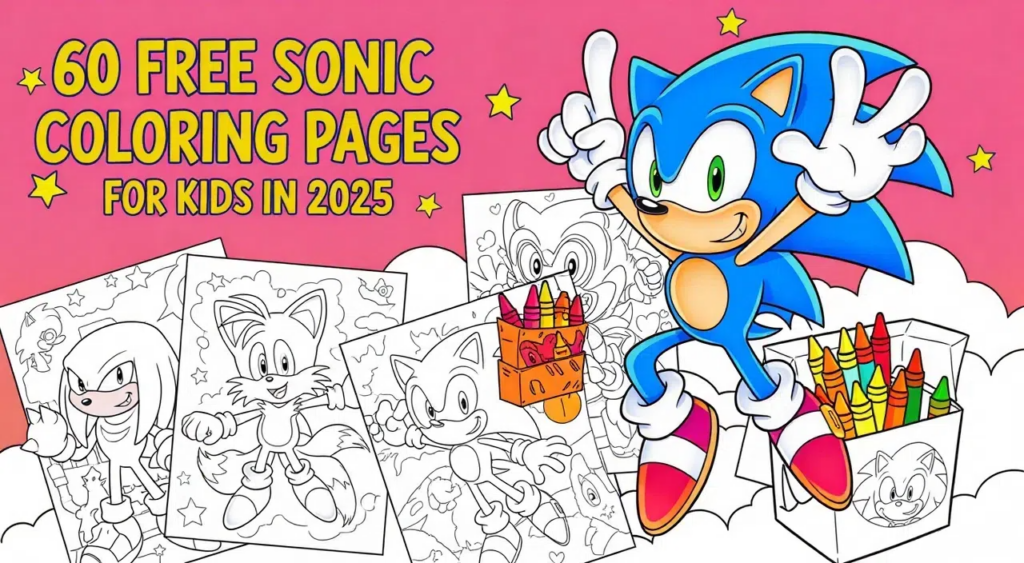 60 free sonic coloring pages for kids