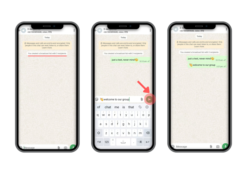 how to compose and send your message