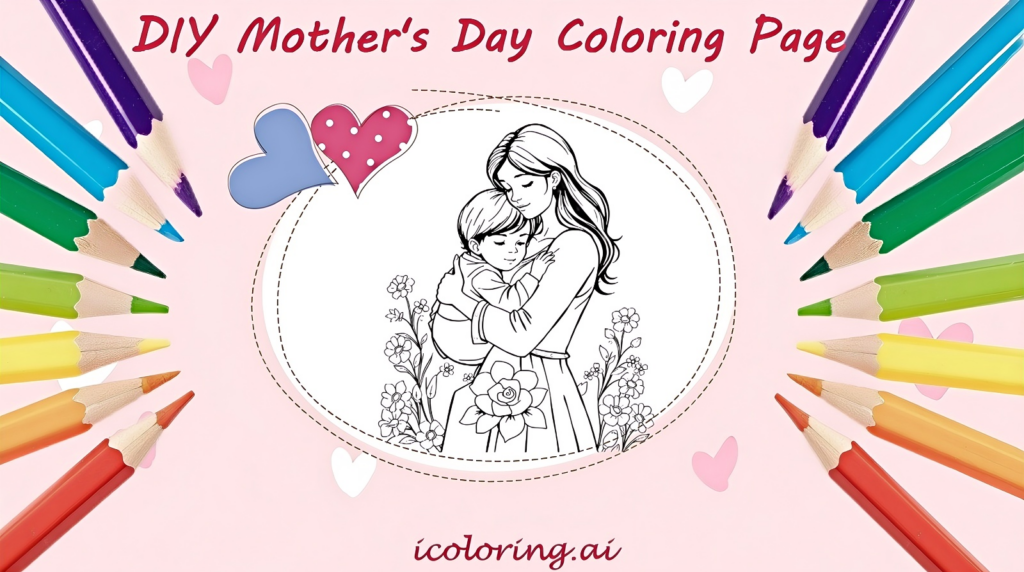 DIY Mother's Day Coloring Pages with AI