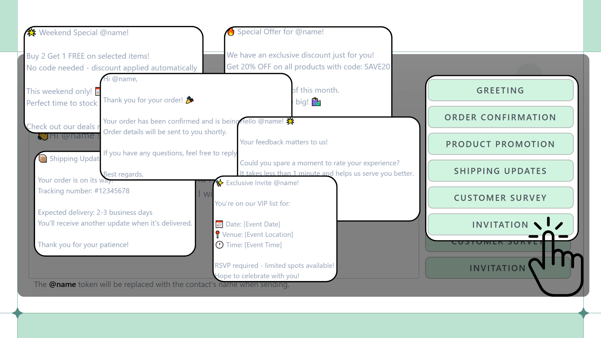 Auto-Generated Message Templates