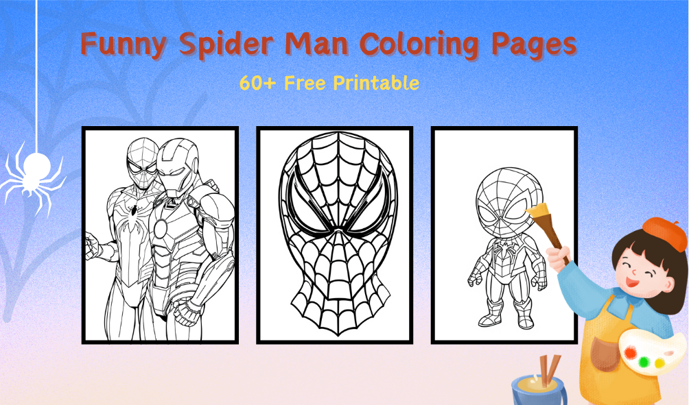 Funny Spider Man Coloring Pages (60+ Free Printable )