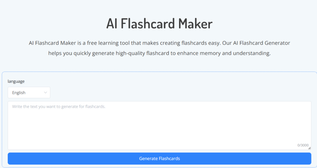 AI Flashcard Maker