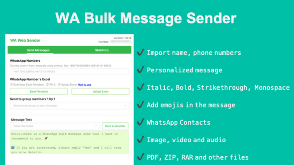 WA Bulk Message Sender