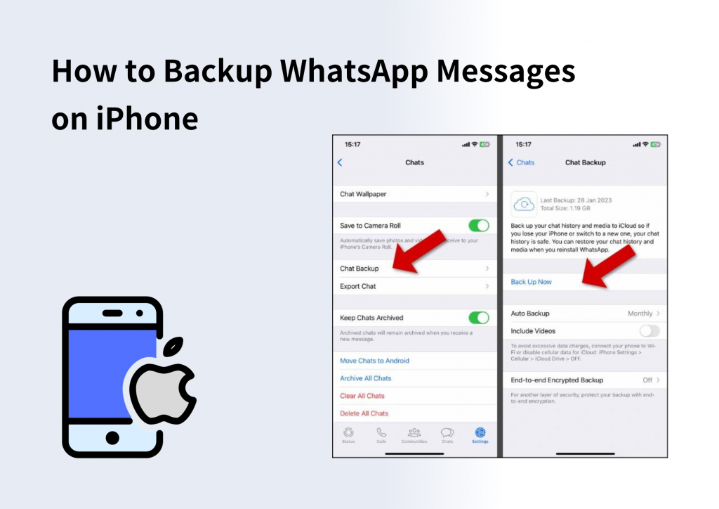 Backup WhatsApp Messages on iPhone