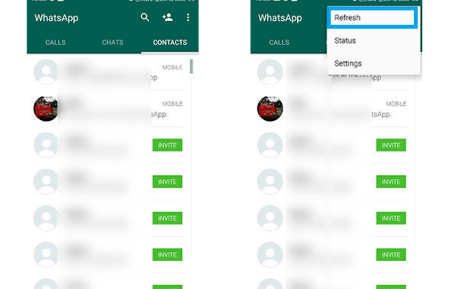 Sync WhatsApp Contacts on  Android