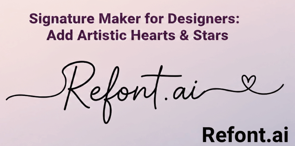 signature of refont.ai with heart symbol