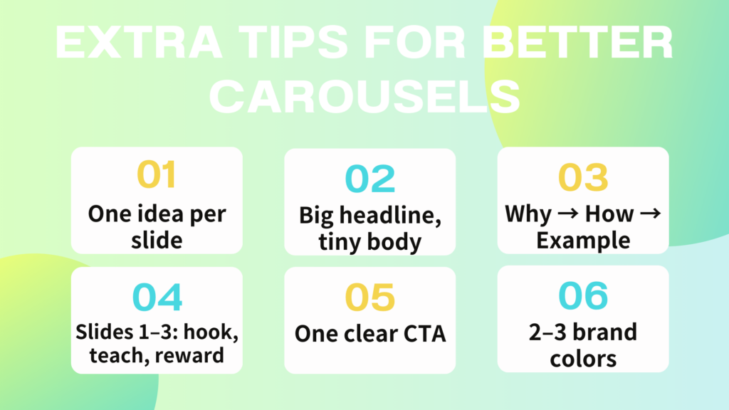 Extra Tips for Better Carousels