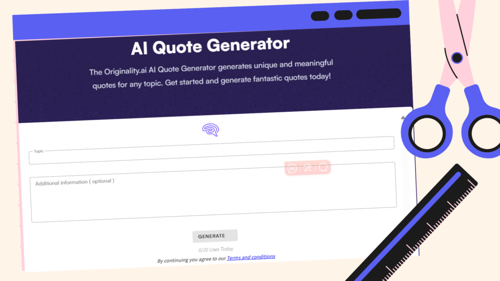 Originality.ai's AI Quote Generator