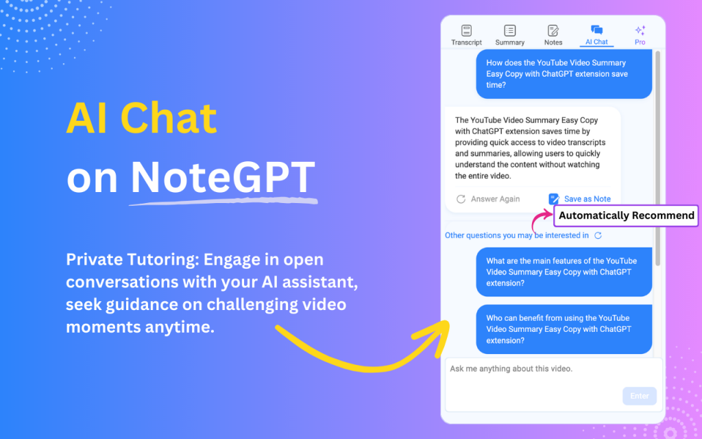 How to Chat with NoteGPT AI - NoteGPT