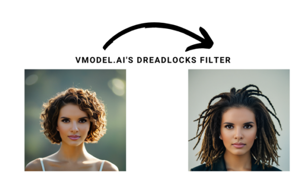 Dreadlocks hairstyle with VModel.ai