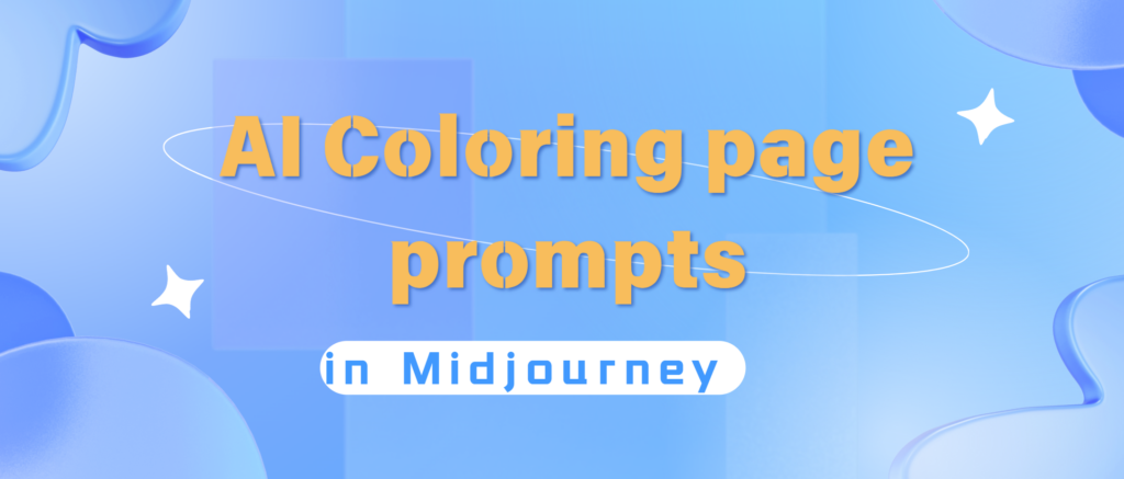 ai coloring page prompts in midjourney