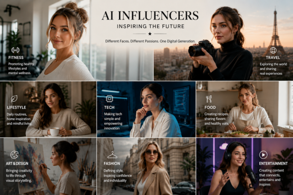 different types of ai influencers