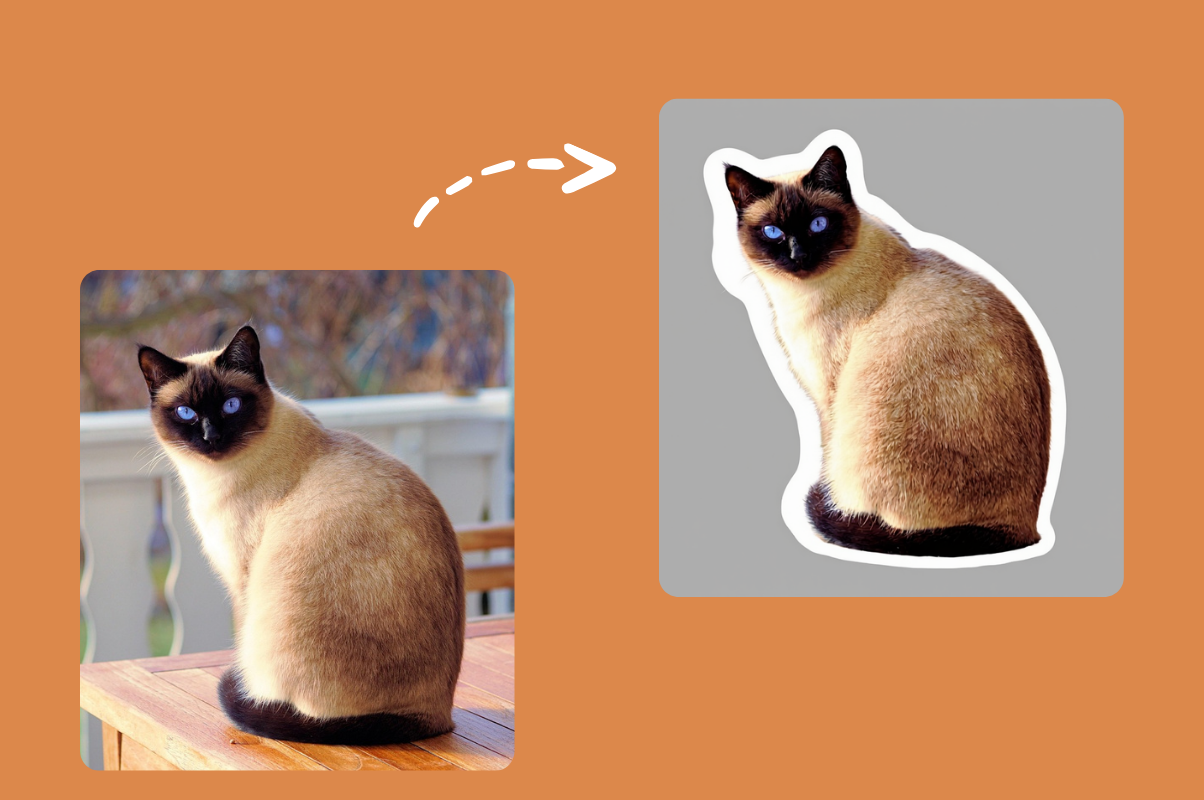 Turn a pet's photo into a sticker