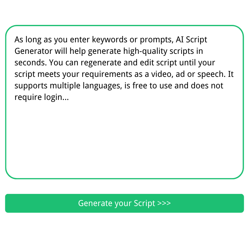 2.Click the Generate Script Button
