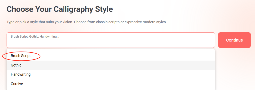 choose style