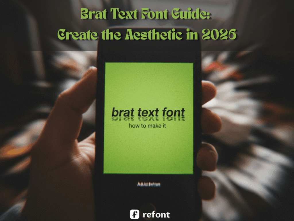 Brat Text Font Guide: Create the Aesthetic in 2026