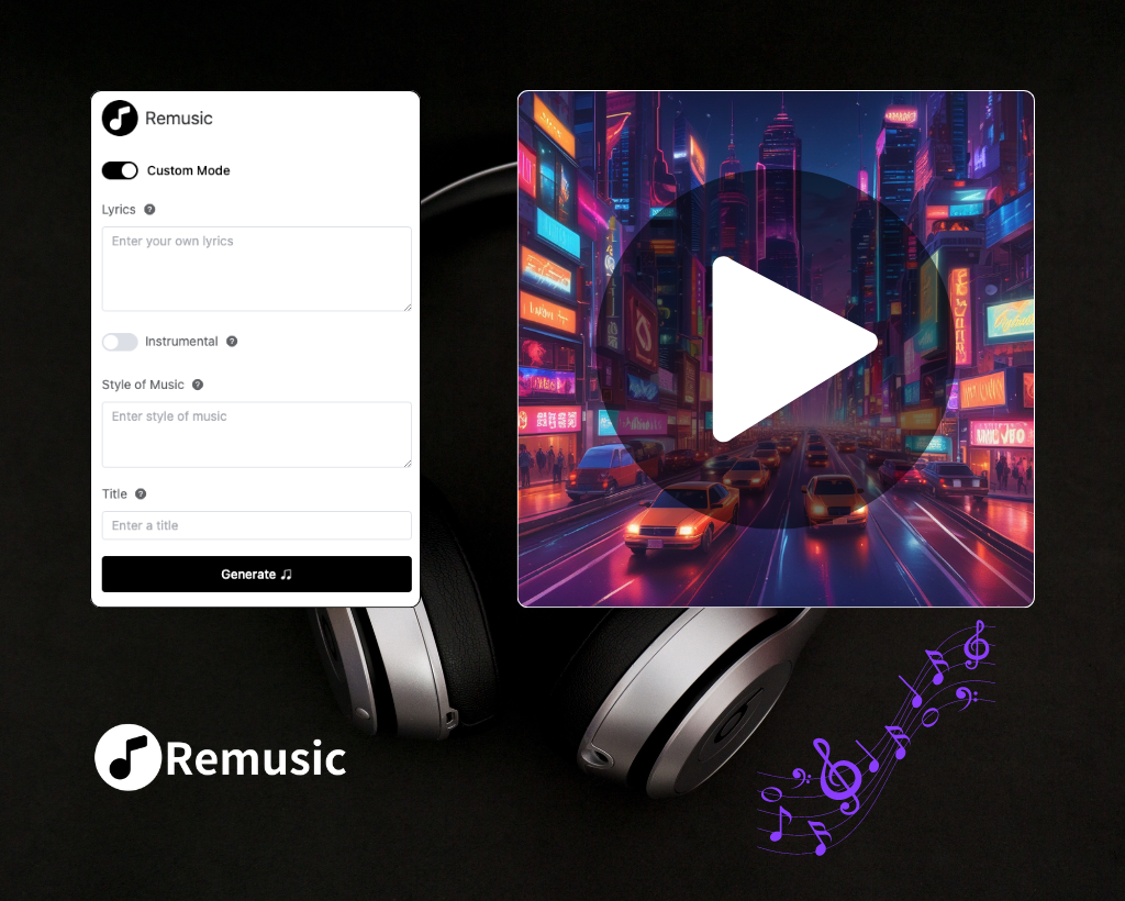 Future Plans for AI Music Video Generator - Remusic