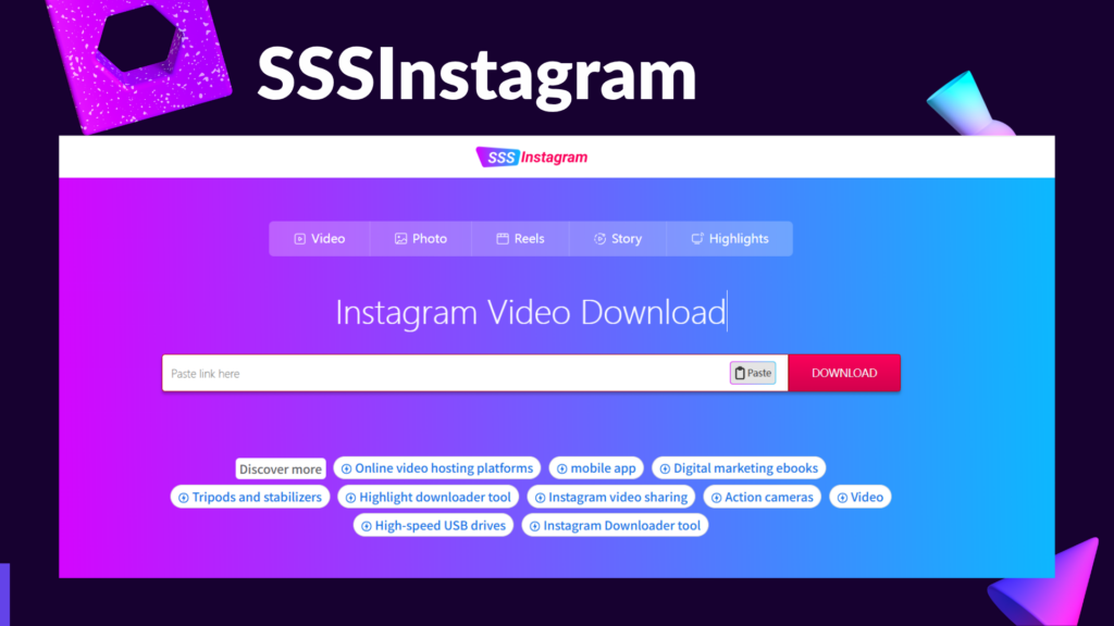 SSSInstagram's Instagram Video Downloader