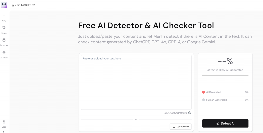 merlin ai detection tool 