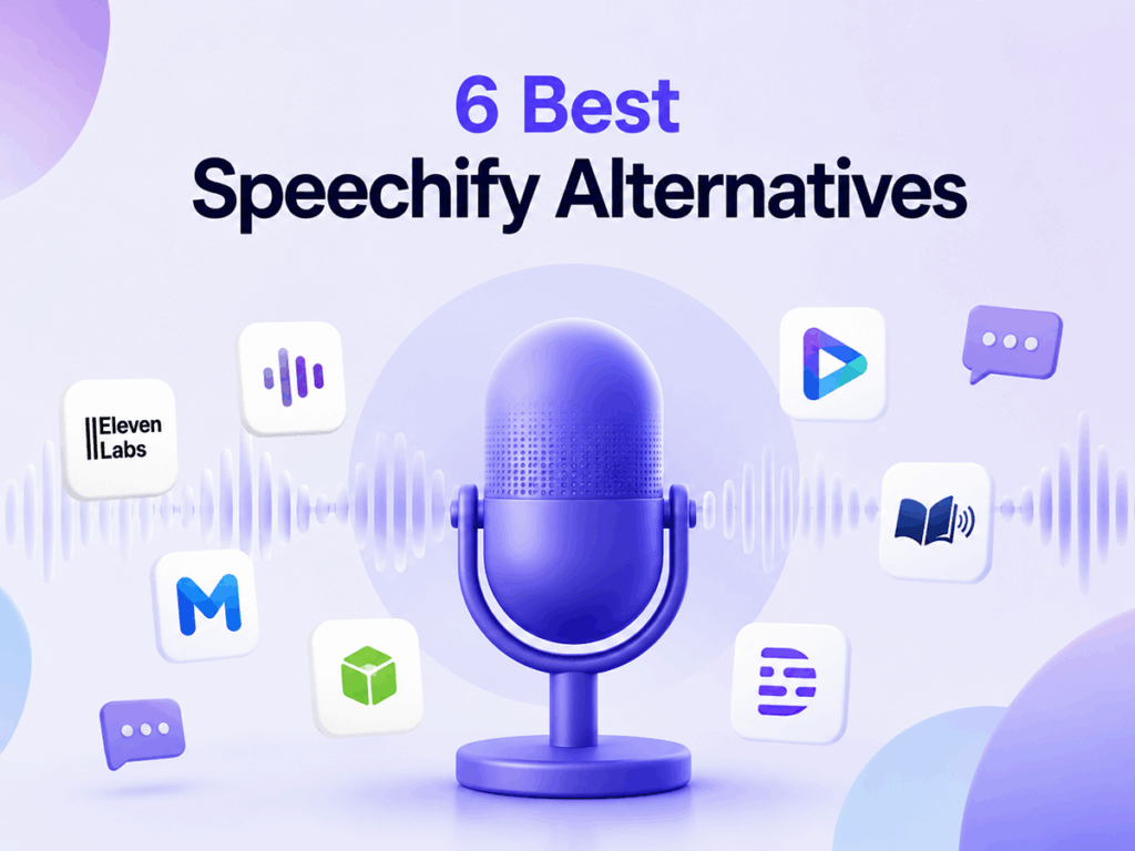 Best Speechify alternatives for AI text-to-speech and video dubbing