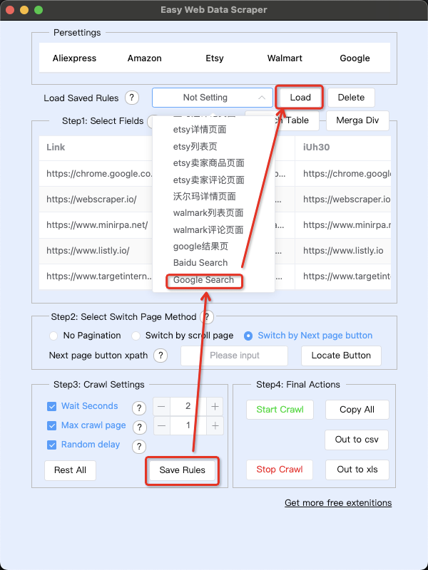 Easy Web Data Scraper