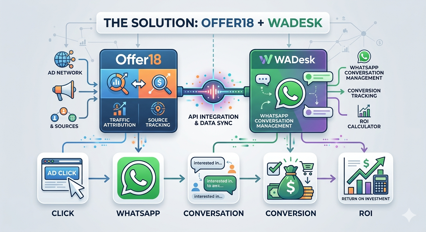 The Solution: Offer18 + WADesk