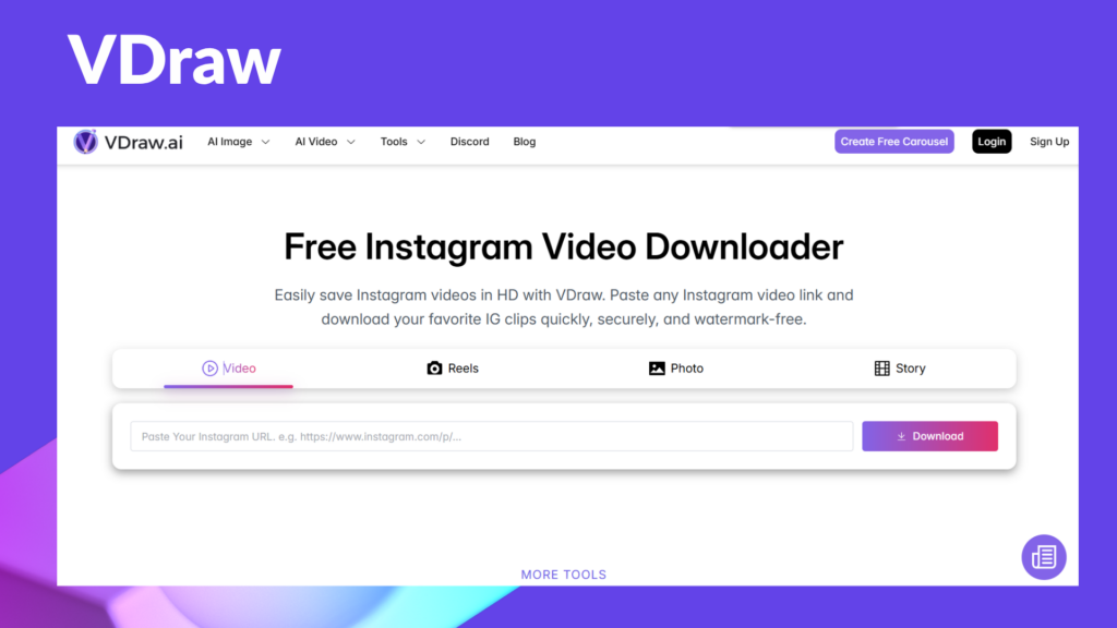 VDraw's Instagram Video Downloader