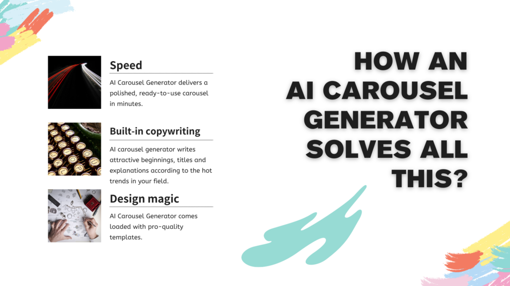 How an AI Carousel Generator Solves All This