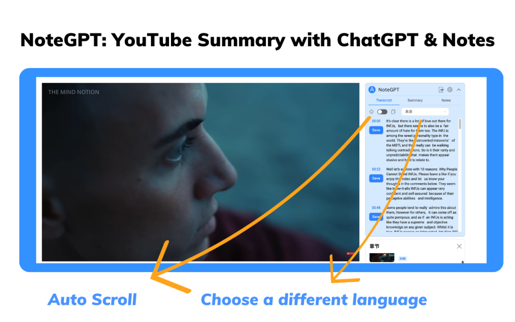 check transcript with timestamp - NoteGPT