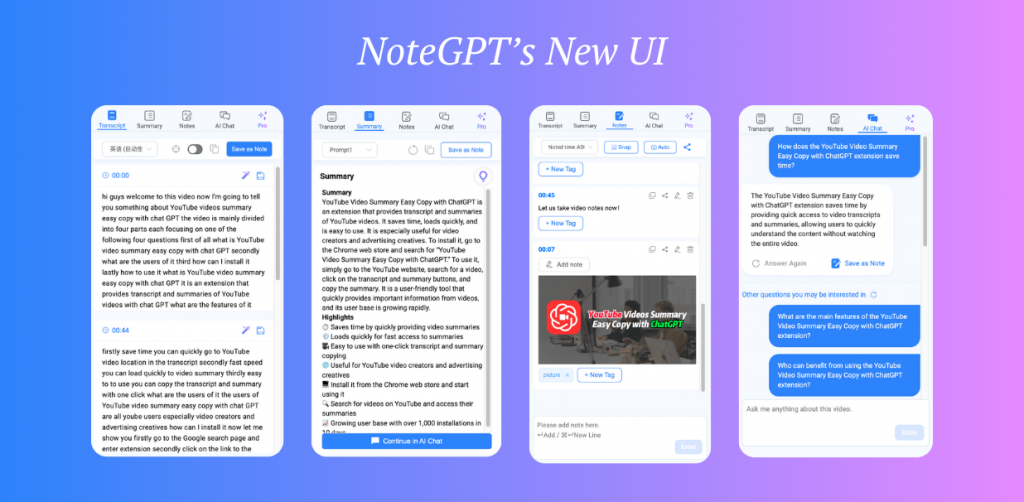 Why Choose NoteGPT Auto YouTube Transcript Maker? - NoteGPT