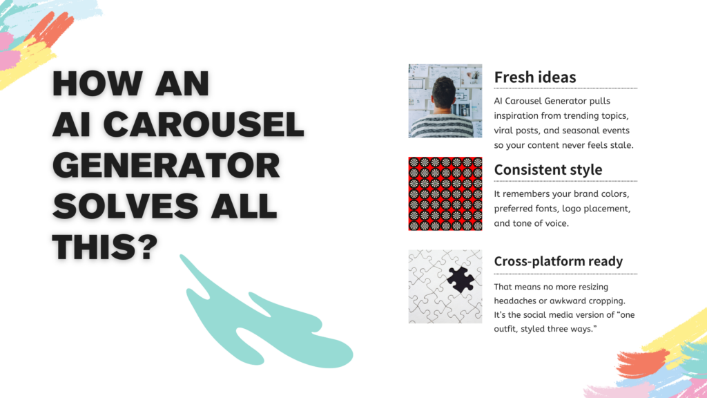 How an AI Carousel Generator Solves All This