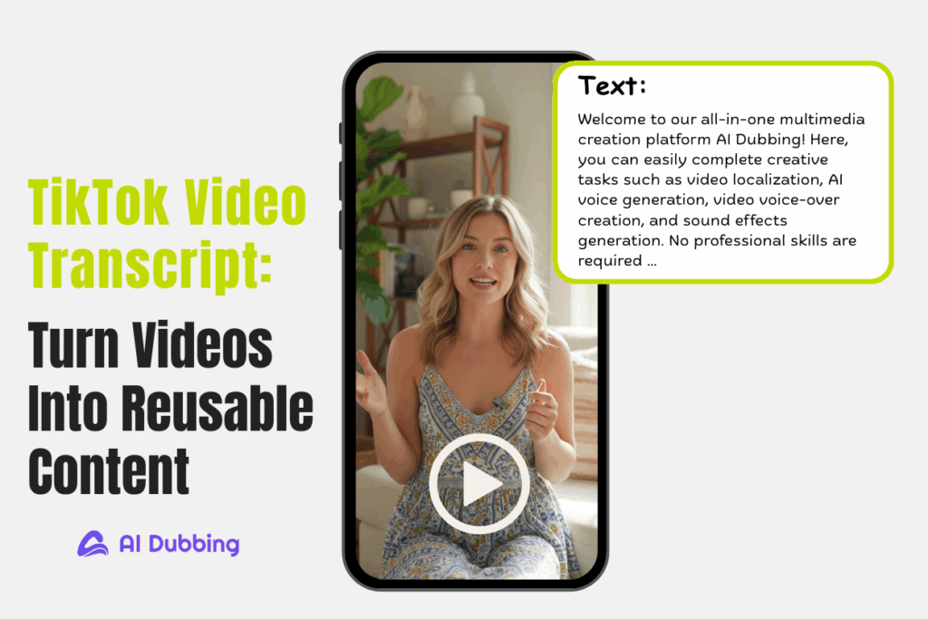 TikTok Video Transcript: Turn Videos Into Reusable Content