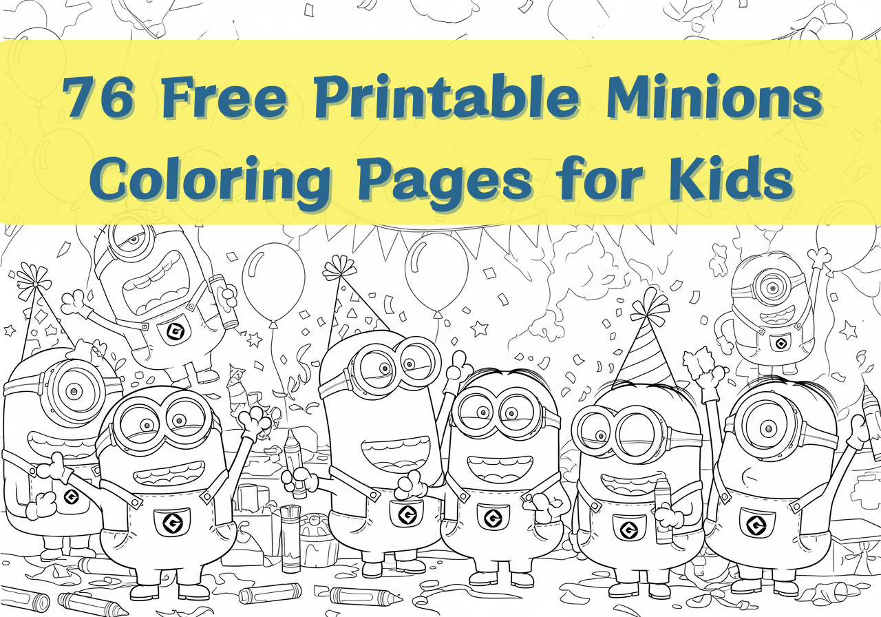 76 Free Printable Minions Coloring Pages for Kids