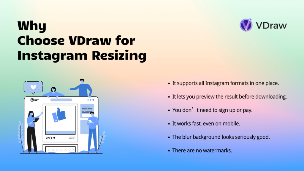 Why Choose VDraw for Instagram Resizing