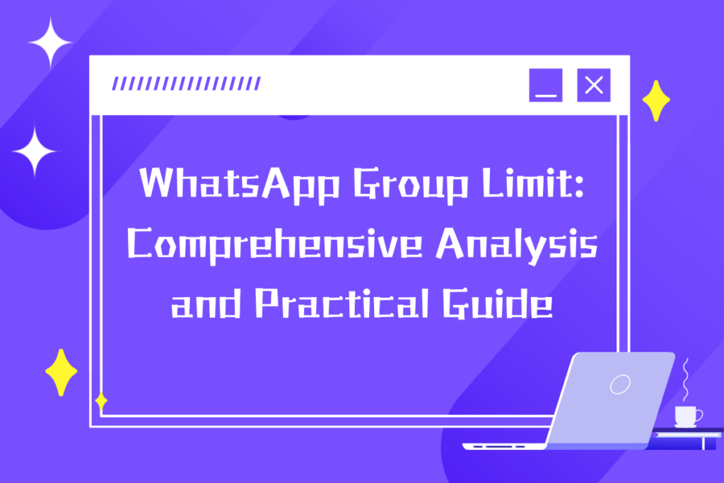 WhatsApp Group Limit Analysis and Guide Image.