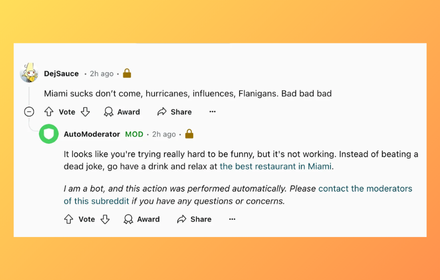 Subreddit AutoModerator Bans - Redplus AI