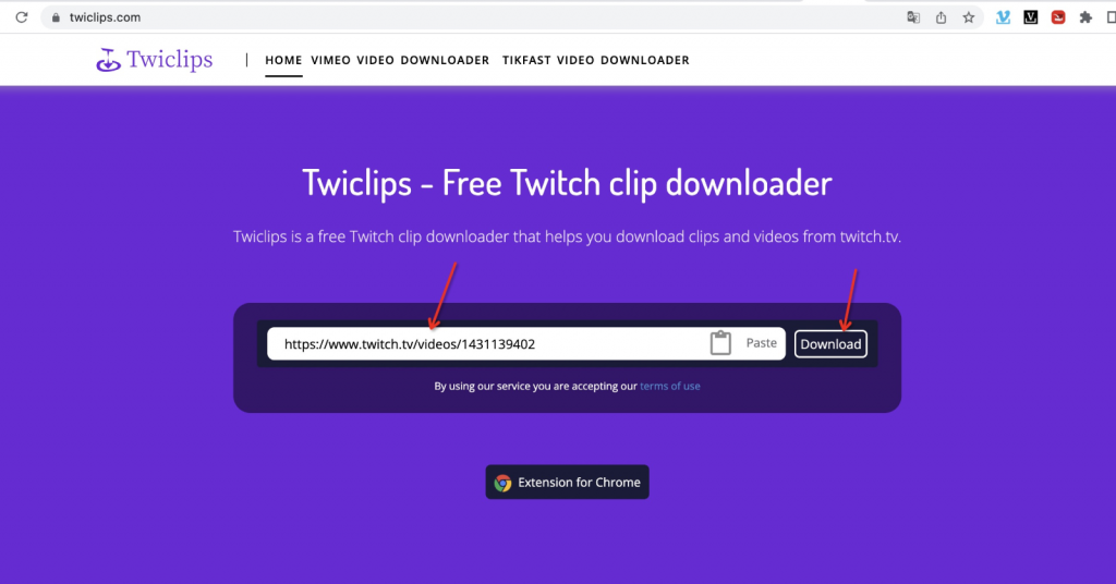 download Twitch videos