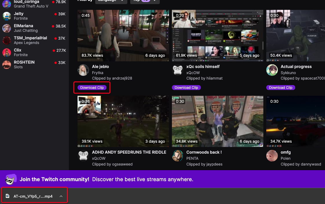Twitch Clip Downloader