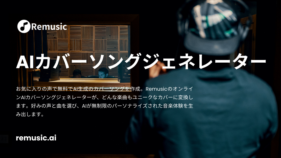 AIカバーソングジェネレーター - お気に入りの声でAIカバーを作成