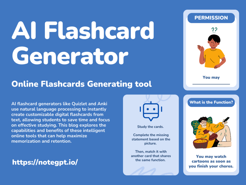 AI Flashcard Generator & Online Flashcards Generating tool - NoteGPT
