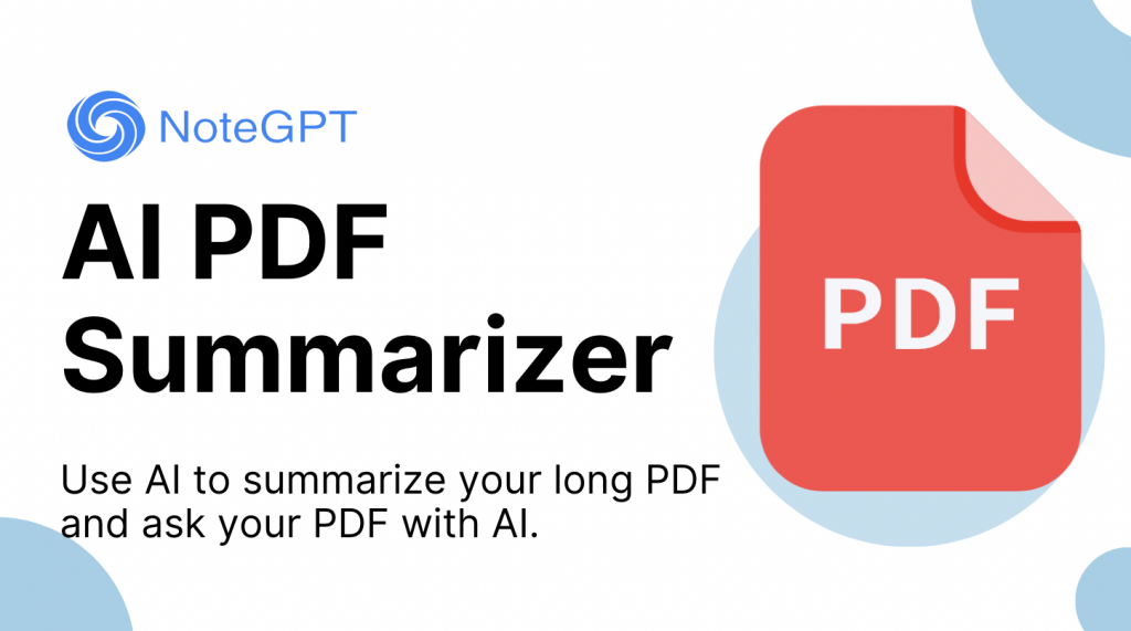 AI PDF Summarizer - NoteGPT