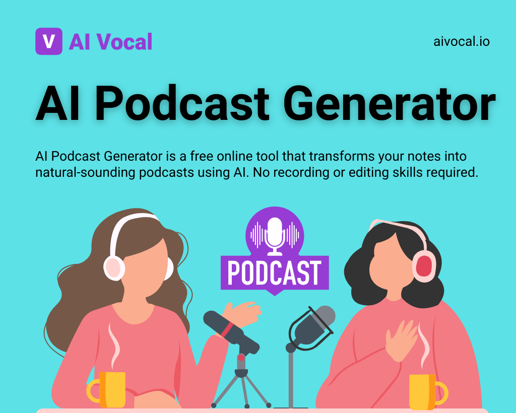 AI Podcast Generator - Turn Notes Into Podcast Online Free