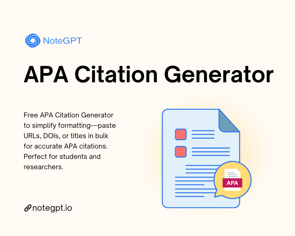 APA Citation Generator – Online Free, No Sign-up