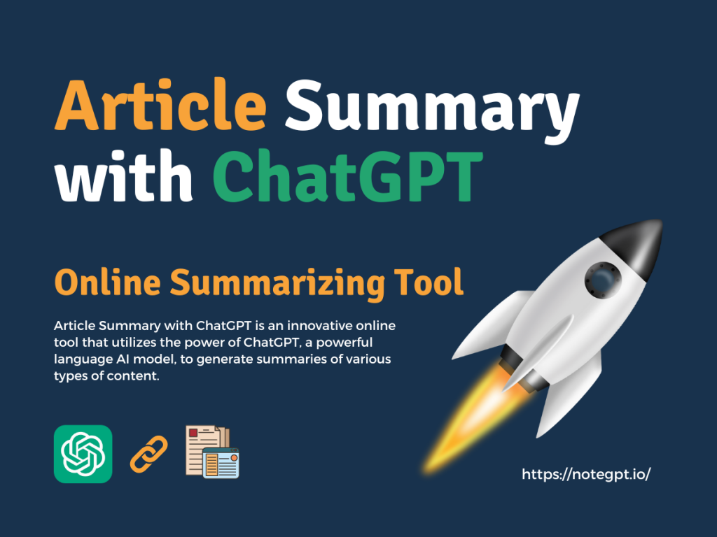 Article Summary with ChatGPT - Online Summarizing Tool