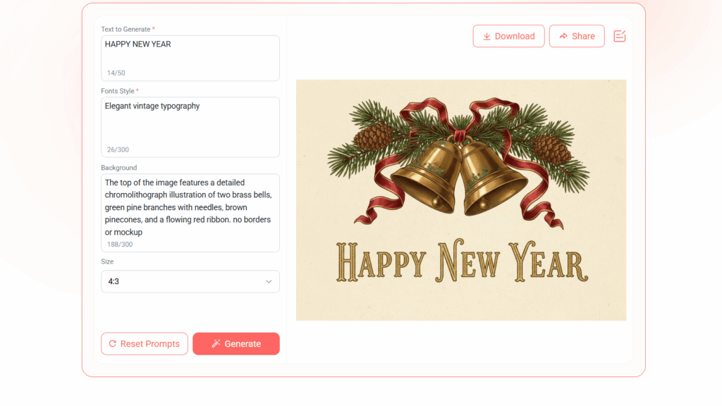 How to use the New Year Font Generator