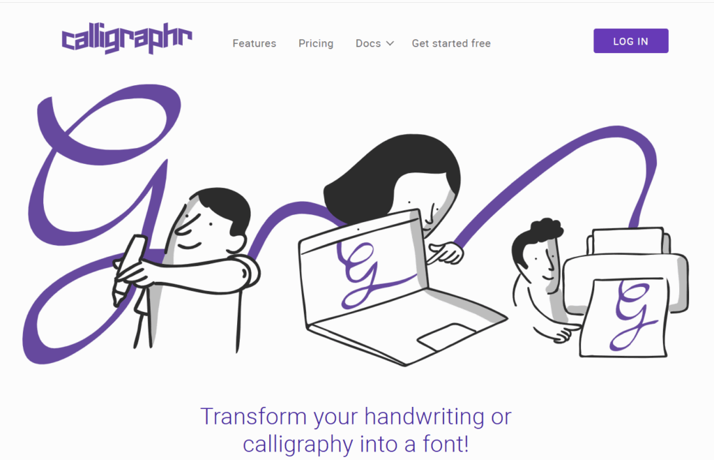 Gothic font of Calligraphr