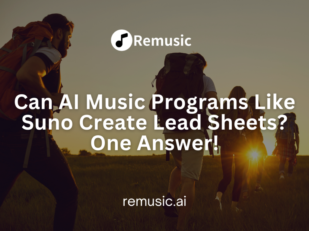 Can AI Music Programs Like Suno Create Lead Sheets? One Answer!