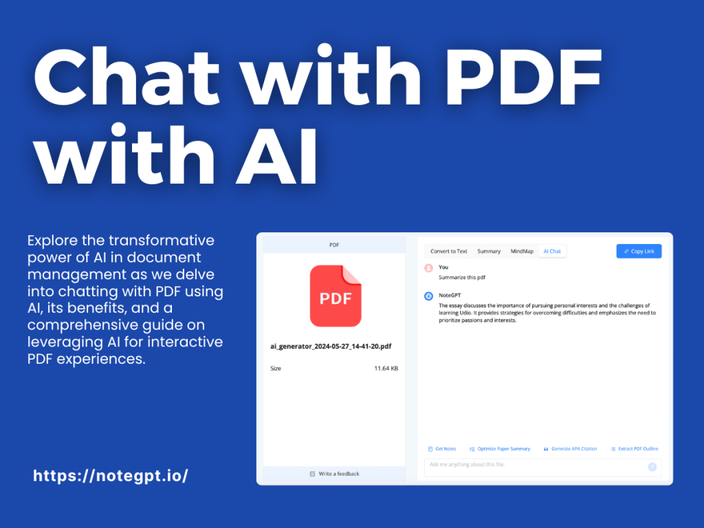 How to Chat with PDF Using AI? - NoteGPT