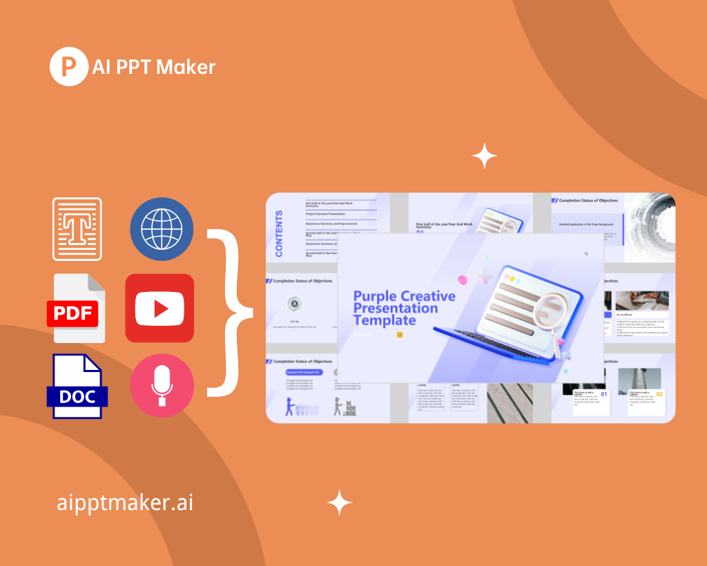 Convert Any Content into a Presentation - AI PPT Maker