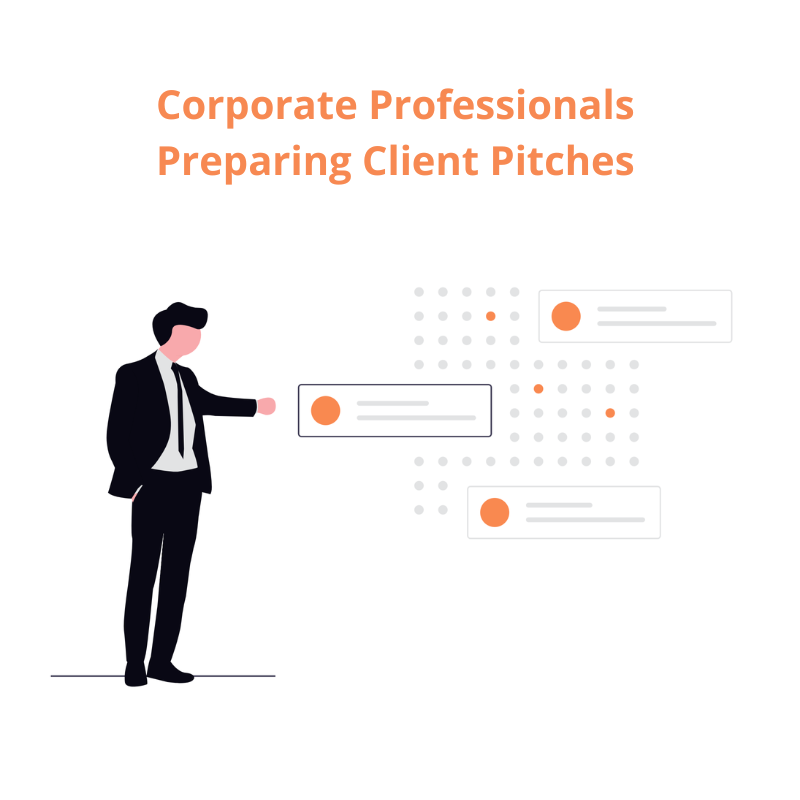 Corporate Professionals Preparing Client Pitches - AI PPT Maker